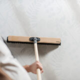 Brush off dust after spackling